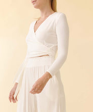 Bamboo Wrap Top Long Sleeves