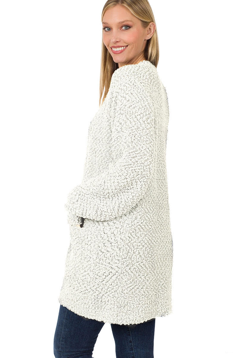 Ivory popcorn sweater best sale