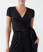 Bamboo Wrap Cap Sleeve Top