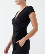 Bamboo Wrap Cap Sleeve Top