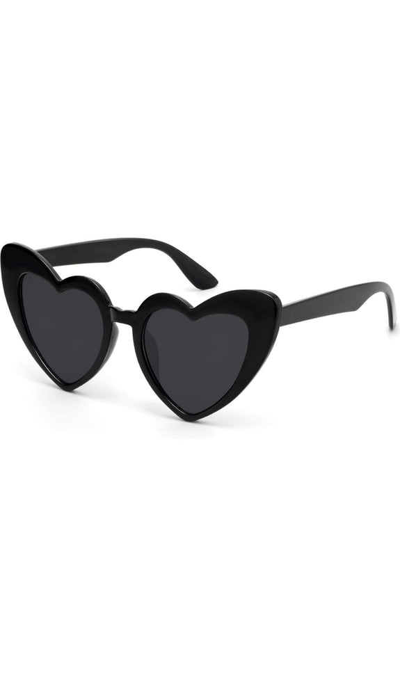 Women Heart Shaped Sunglasses - Various Colors
