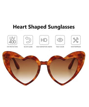 Women Heart Shaped Sunglasses - Various Colors