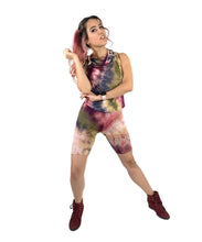 "Ninja Dye" Biker Short Tie Dye Matching Set with Built-In Face Mask