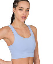 Sky is the Limit / Sky Blue Athletic Racerback Padded Sports Bra