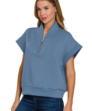 Scuba Top and Short Set Dusty Blue