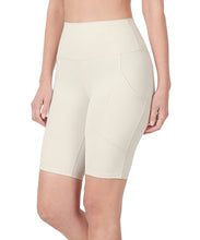 "Vanilla Girl" Contour Fit Biker Short / Ivory Contour Fit Biker Short
