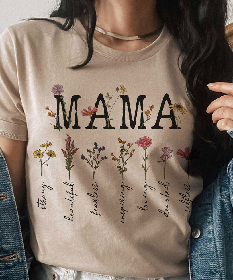 Mama Floral Graphic Tee