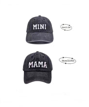 Mini Baseball Cap - Washed Black Color / Sherpa Letters