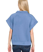 Scuba Top and Short Set Dusty Blue