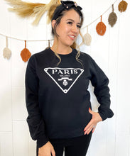 NEW - Paris Milano Black Sweatshirt - Mama and Mini Collection - Adult Sizing