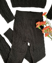 Brooklyn Knit Two Piece Cropped Sweater and Leggings Set