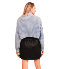 Sky Blue Cozy Knit Chunky Sweater