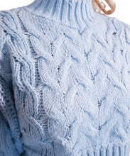 Sky Blue Cozy Knit Chunky Sweater