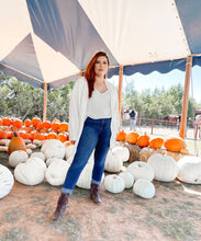 Knit Ivory Balloon Sleeves Chunky Cardigan Sweater