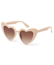 Women Heart Shaped Sunglasses - Various Colors