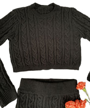 Brooklyn Knit Two Piece Cropped Sweater and Leggings Set