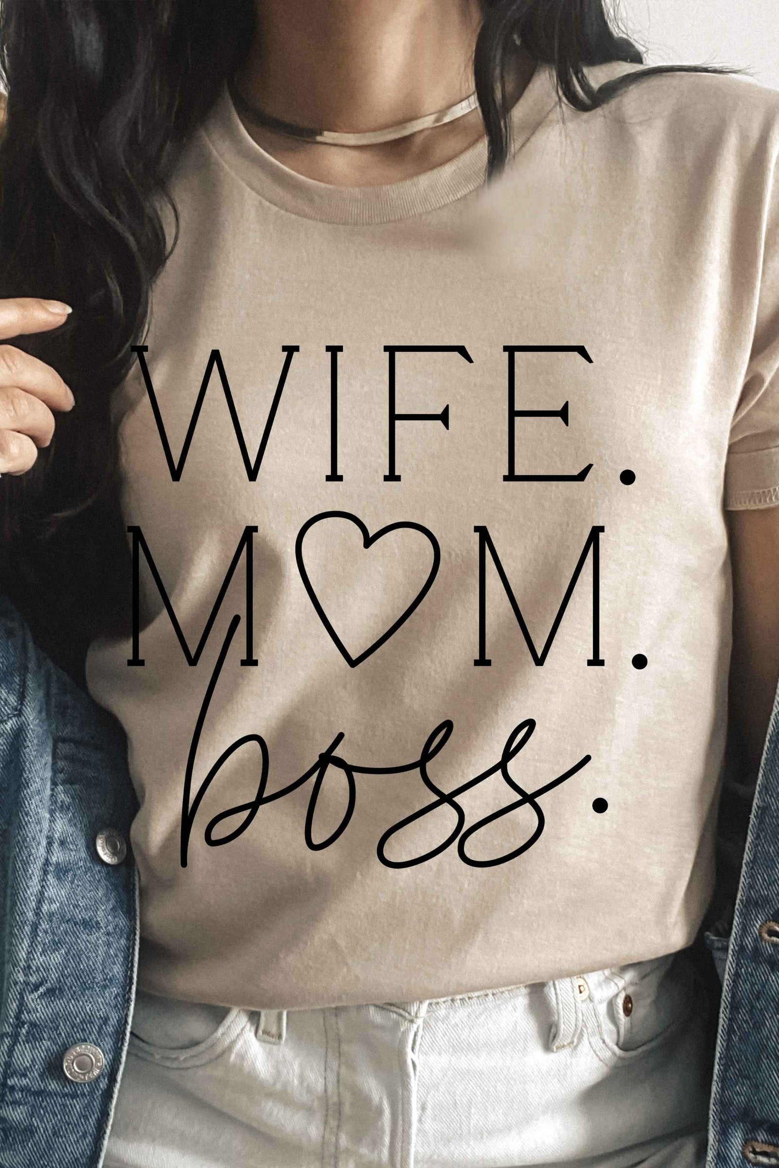 Wife Mom Boss Graphic Tee
