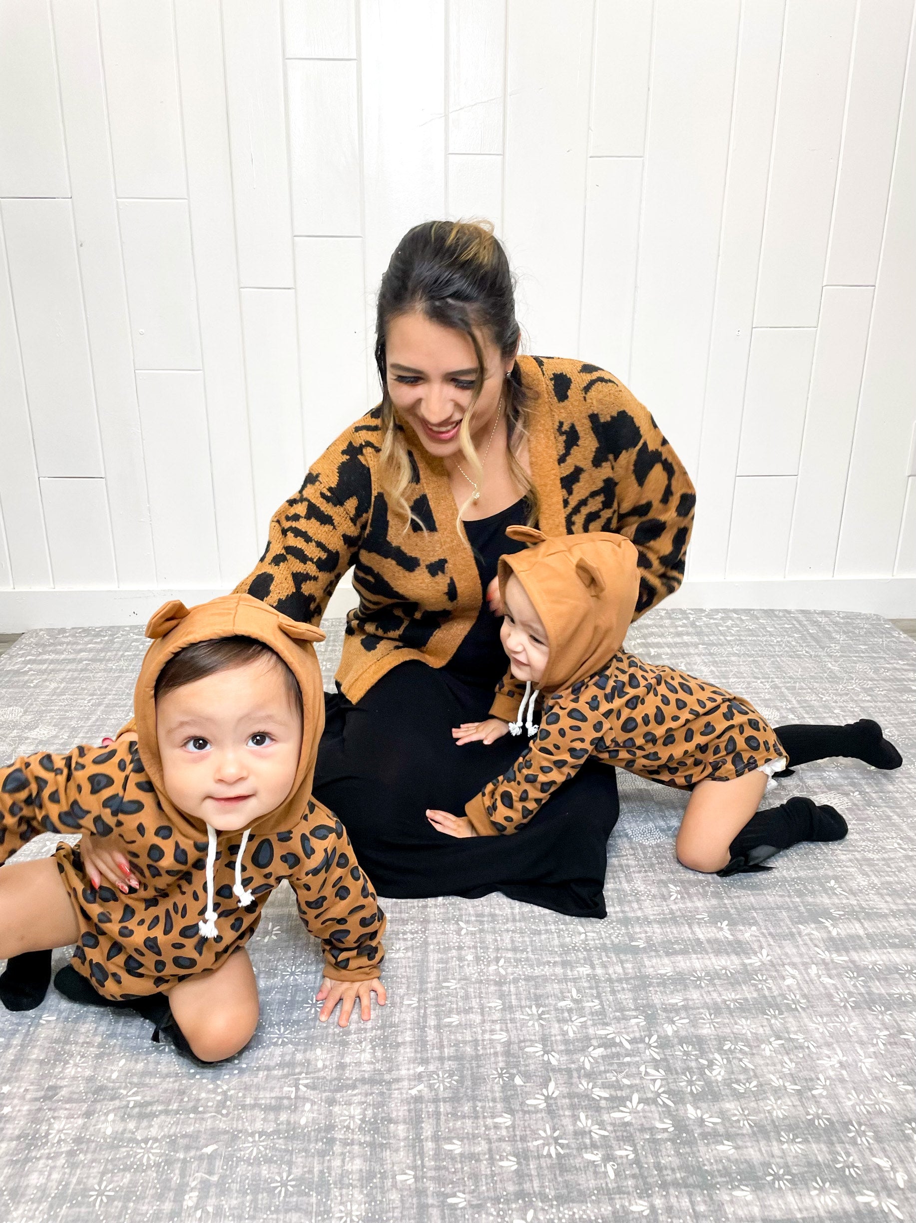 Leopard print onesie baby hotsell